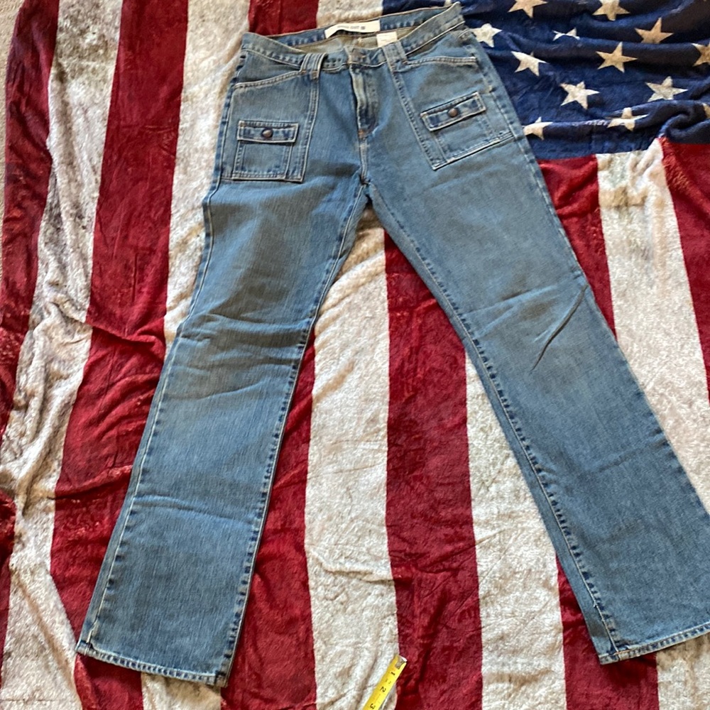 Gap boot cut utility jeans size 10 32”inseam